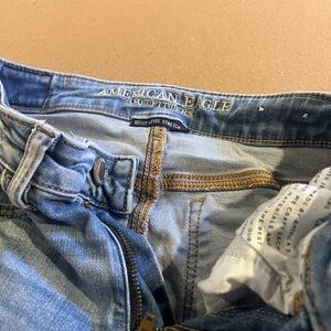 American Eagle Outfitters Men's Light Blue Skinny Jeans